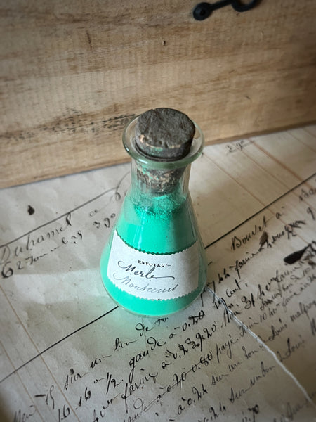 GREEN pigment Apothecary small bottle - PV9