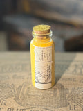 Apothecary bottle filled with yellow pigment PJ30