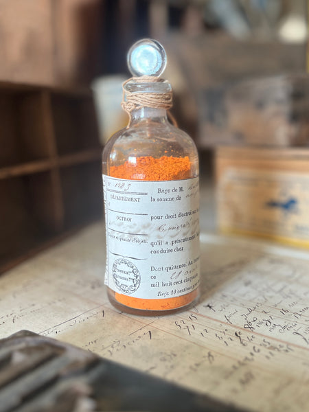 Apothecary bottle-orange pigment-P.OR-128