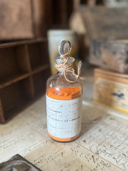 Apothecary bottle-orange pigment-P.OR-128