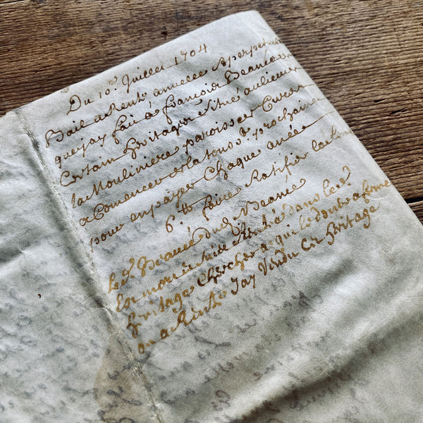 1704 Notarial French parchment (0711-02)
