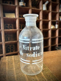 Three antique blown-glass pharmacy bottles, 19th early 20th centuries. LOT N°3
