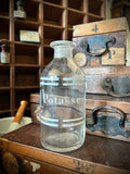 Three antique blown-glass pharmacy bottles, 19th early 20th centuries. LOT N°4