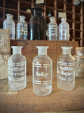 Three antique blown-glass pharmacy bottles, 19th early 20th centuries. LOT N°8