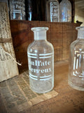 Three antique blown-glass pharmacy bottles, 19th early 20th centuries. LOT N°8