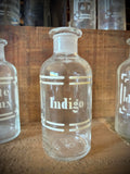 Three antique blown-glass pharmacy bottles, 19th early 20th centuries. LOT N°8