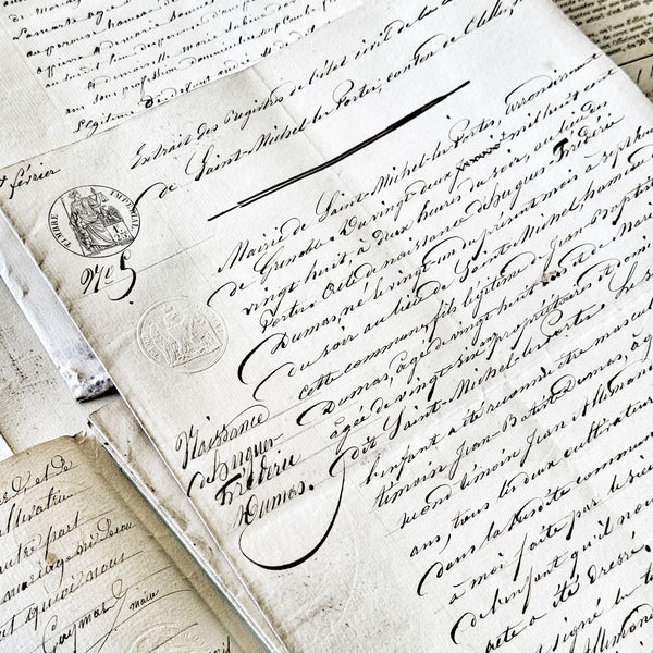 1800s Notarial Documents Bundle