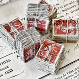 100 Identical French Stamps - DARK ORANGE (2803-D4)