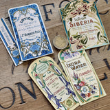 4 Late 1800's GIRAUD French Perfume Labels (0326-G4)