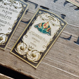 4 Late 1800's GIRAUD French Perfume Labels (0326-G6)