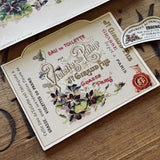 4 Late 1800's GIRAUD French Perfume Labels (0326-G9)