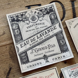 5 Late 1800's GIRAUD French Perfume Labels (0326-G12)