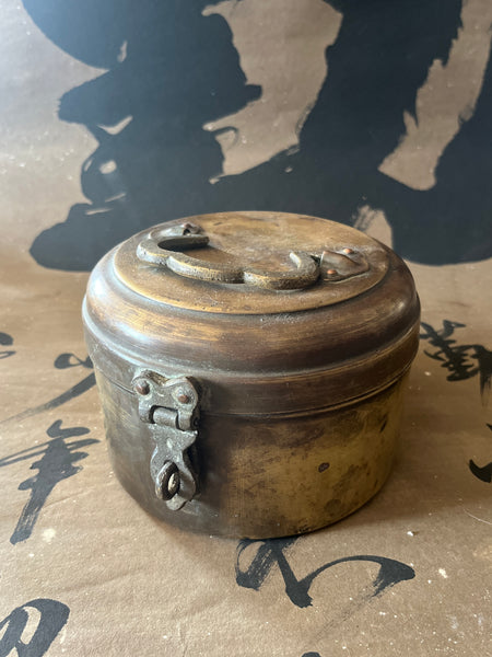 Indian Brass Spice or Betel Nut Box - IND 23