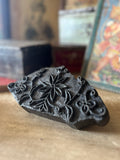 Traditional Indian Carved Wooden Block Print Stamp – Floral Motif - IND 40