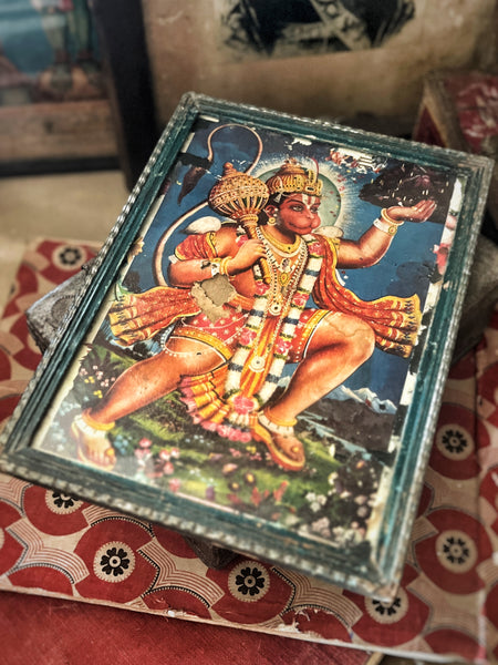 Hanuman Antique Indian frame - IND 57 bis