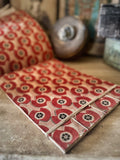 Antique Indian Merchant Ledger with Block-Printed Floral Cover  - IND 60