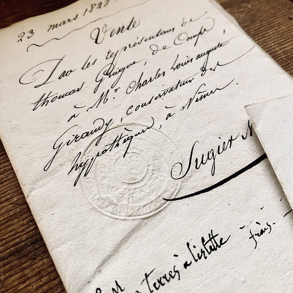 Set of 5 1800's notarial documents (1202-05)