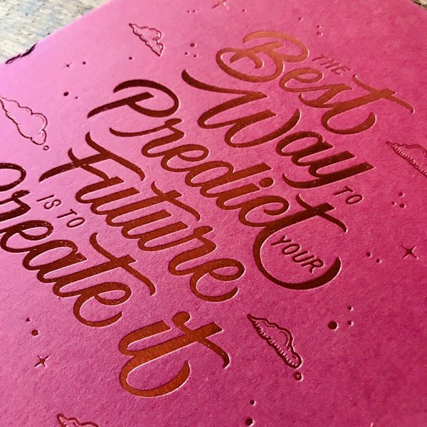 2020 letterpress calendar Artist's proof 01 - hot foil - MR CUP