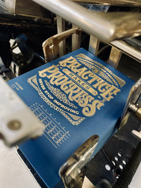2023 LETTERPRESS CALENDAR - Blue & Copper