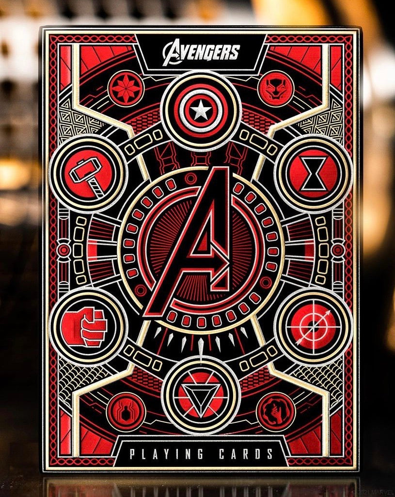 AVENGERS - RED - REALITY STONE - Playing Cards Deck